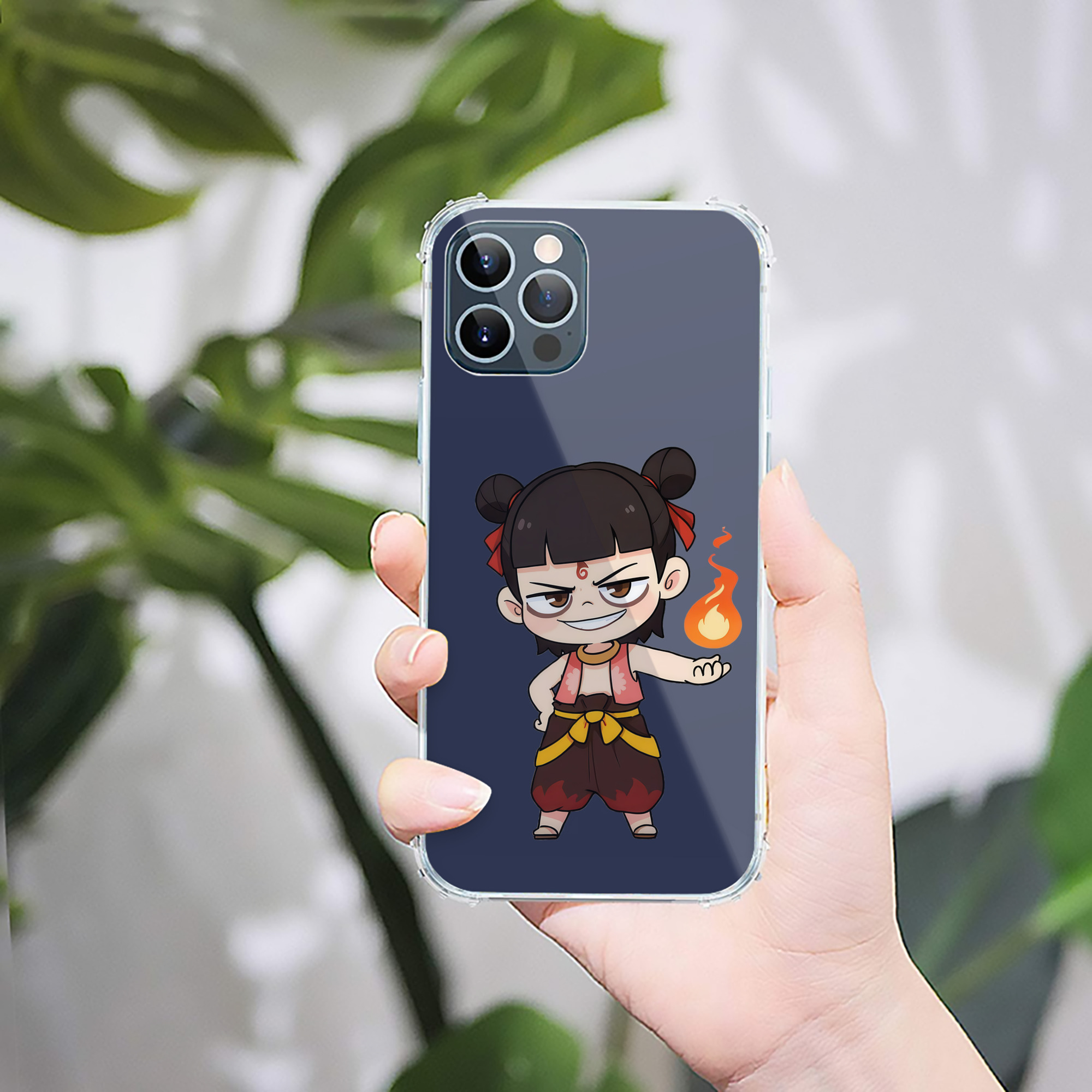 （画像用） Ne Zha 2 ナタ 魔童の大暴れ 【iPhone 12シリーズ対応】透明スマホケース（クリアソフトケース）